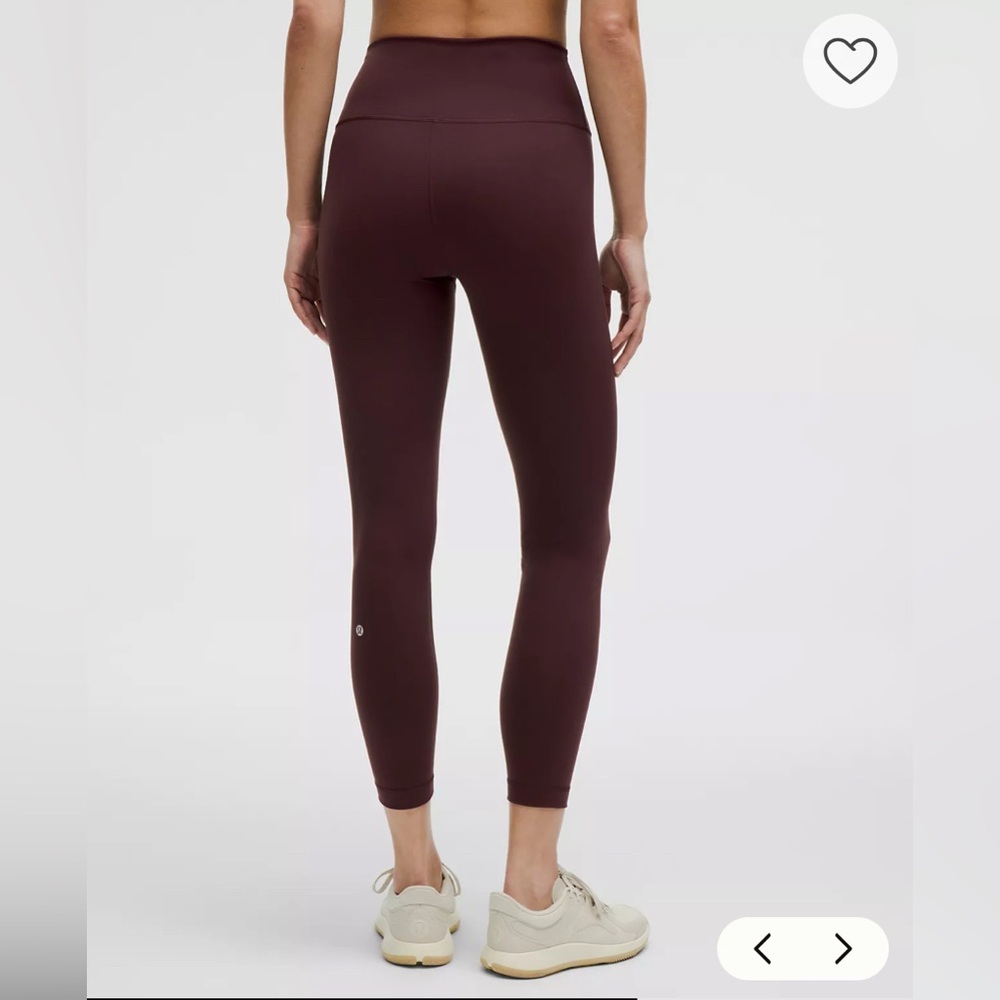 NWT Lululemon Wunder Train High-Rise Tight 25" Goodnight Plum Size 6 - Picture 3 of 9